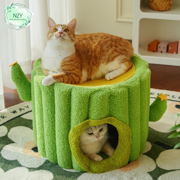 Cat Cactus Sisal Bucket