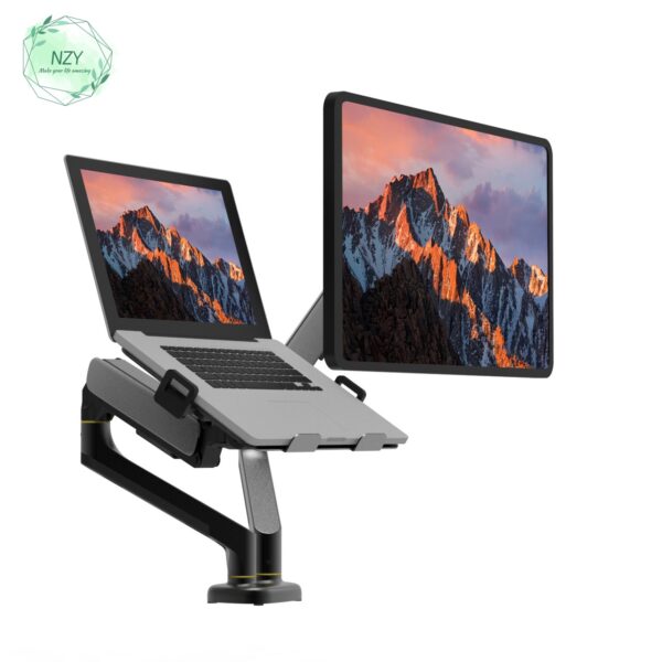 Monitor Desk Mounts-vesa 100x100, gas spring counterbalance, both for laptop and computer screen