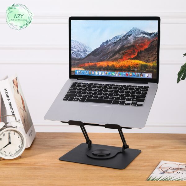 Foldable Laptop Stand with USB Cooling Fan; Hight Adjustment; 360 Degree Rotate - 图片 3